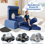 Modular Kids Play Sofa Multifunctional Kids Sofa Convertible Foam Floor Mat - Image 7