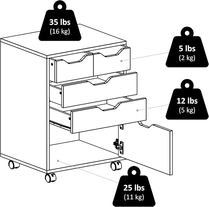 Winsome Halifax Mobile Storage Cabinet - Image 16
