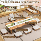 Wooden Japanese Floor Table - Image 4