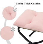 15" Folding Ottoman, Foldable Footrest Stool, Portable Small Foot Stool - Image 6