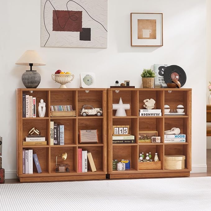 Joaxswe 9 Cube Storage Book Shelf, 40.5" Wide Organizer Bookshelf - Image 6