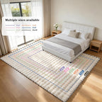 Creamy White Rabbit Plush Rug 3'x5', Fluffy Shaggy Area Rug - Image 8