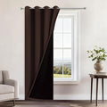 Yakamok Chocolate Brown Blackout Curtains 96 Inches Long 52" Wide, 1 Panel | by Yakamok