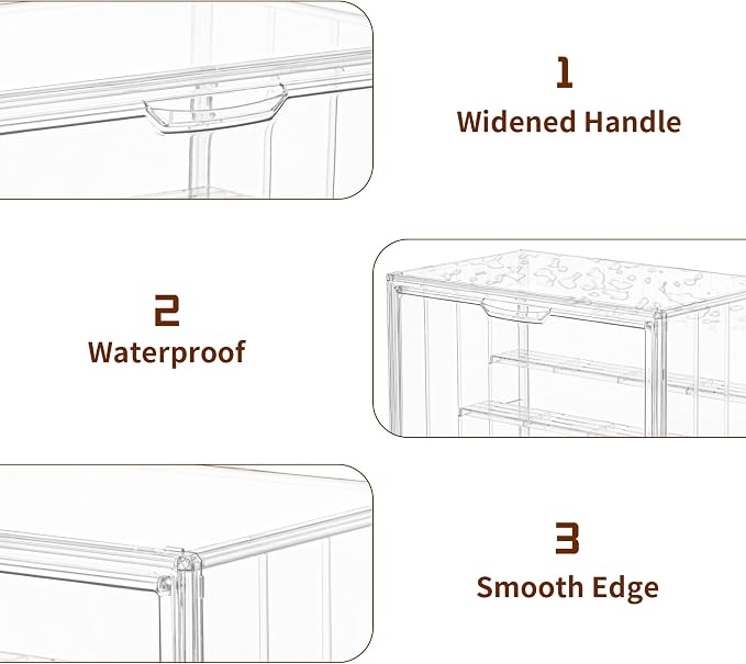 Display Case for Collectibles 4 Layer Updated Adjustable Acrylic Display Case - Image 7