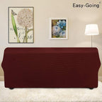 Easy-Going Stretch 4 Seater Oversized Sofa Couch Cover Wine | 1-Piece Extra - Image 3
