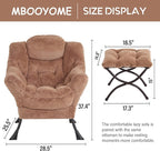 MBOOYOME Lazy Chair with Ottoman, Modern Accent Lounge Armchair with Side - Image 3