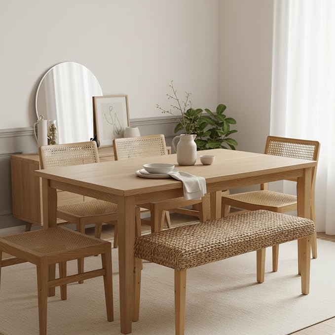 Solid Wood Acacia Indoor Bench - Image 5