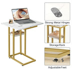 HOOBRO Foldable C Shaped End Table, C Shaped Side Table - Image 8