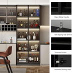 Mekminop Display Cabinet with Glass Doors and Storage Shelve, Modern Display - Image 6