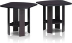 Furinno Simple Design Side Table Set of 2, 2-Tier Modern End Table - Image 6