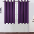 Purple Blackout Curtains/52 x 45 Inch Length Kids Curtains/Set of 2 Panels by Lemomo