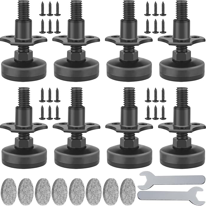 Anwenk 8Pack Leveling Feet Adjustable Furniture Levelers Table Leg Levelers by Anwenk