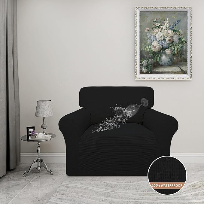 Easy-Going 100% Waterproof Oversized Chair Couch Cover, Stretch Sofa Cover | - Image 2
