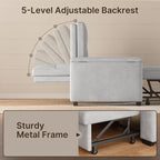 Gizoon Convertible Sofa Bed, Loveseat Sleeper Sofa - Image 3
