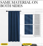 NICETOWN Window Curtains Blackout Drapes, Moroccan Blue, 1 Pair, 52 by 84-Inch - Image 5