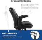 Ergonomic Heavy Duty Mid-Back Padded Bonded Leather Padded - Image 6