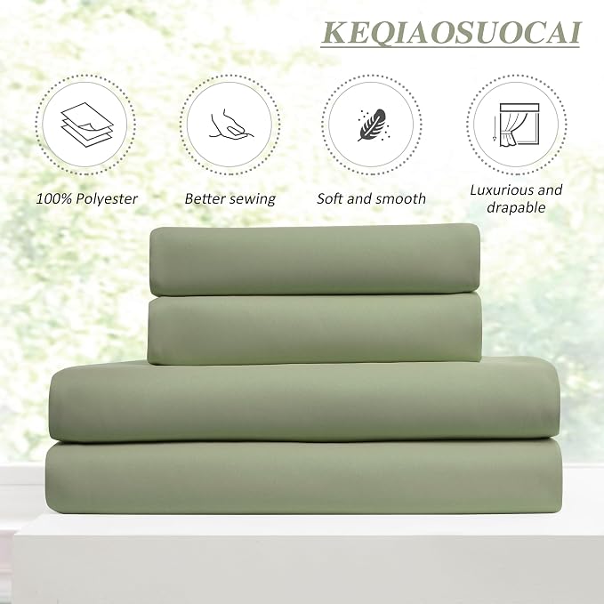 Light Sage Blackout Curtains Pinch Pleat Green Drapes 96 Inches Long 2 Pieces - Image 5