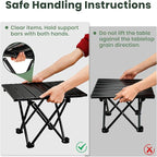 2 Pack Portable Camping Table Foldable, Ultralight Small Folding Beach Table - Image 8