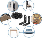 16 Pcs L Bracket Stainless Steel Corner Brace Sets, 90 Degree Right Angle - Image 6