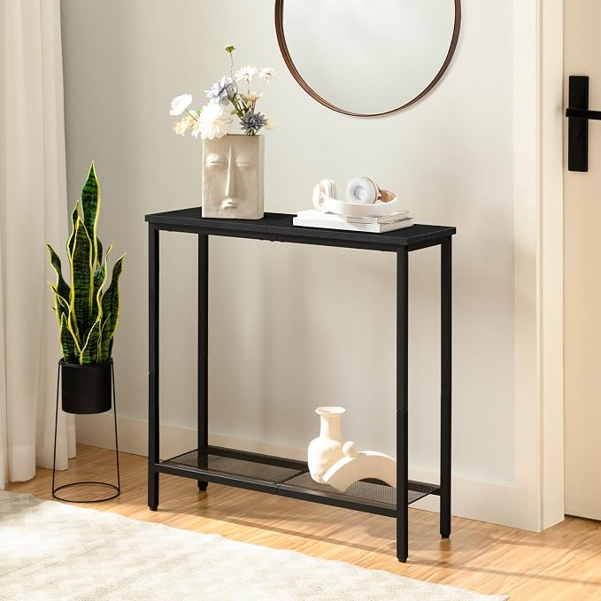 HOOBRO 29.5" Narrow Console Table, Small Entryway Table - Image 2