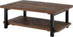 Alaterre Furniture Pomona Living Room 48 Inch Rectangular Solid Wood Coffee - Image 8
