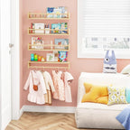Fixwal Nursery Book Shelves, 23.6 Inch Floating Bookshelves - Image 3