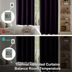 Simplebrand Ava Blackberry Short Blackout Curtains - Image 6