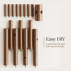 Pipishell Sturdy Wooden Coat Tree - Image 6