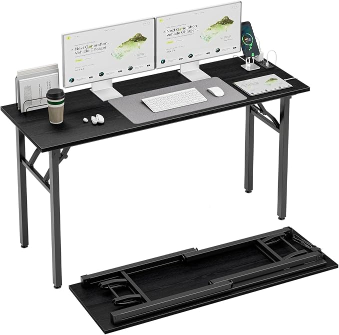 TEMI Long Computer Desk Folding Table by TEMI