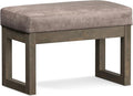 SIMPLIHOME Milltown Small Ottoman Bench by SimpliHome