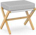 BAMBOOHOMIE Foldable Foot Stool Ottoman, Modern Foot Rest by BAMBOOHOMIE