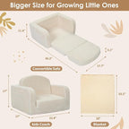 Foryoomi 2 in 1 Convertible Kids Couch - Image 2