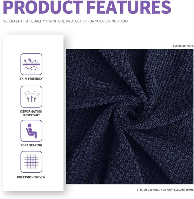 ZNSAYOTX 2 Piece Chair Covers for Living Room - Image 5