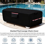 600D Heavy Duty Outdoor Waterproof Lounge Chair Cover - Image 3