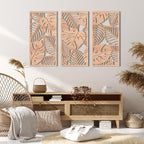 IARTTOP Large Wood Tropical Wall Art 15.9X32 Inch Carved Palm Leaves Wall Decor - Image 2