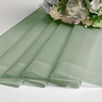 Sage Green Sheer Curtains 18 Inch Length 2 Pcs, Cafe Kitchen Curtains - Image 8
