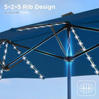 SUPERJARE 13ft Outdoor Patio Umbrella - Image 7
