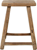 Artissance Vintage Wooden Stool, Solid Natural Wood 12–20" W x 6–9" D x 18–22" H by Unknown