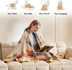 LUTBM Boho Throw Blanket for Couch 100% Cotton Soft Breathable Butterfly and - Image 4