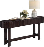 52" Wood Console Table for Entryway, Mid-Century Sofa Table - Image 2