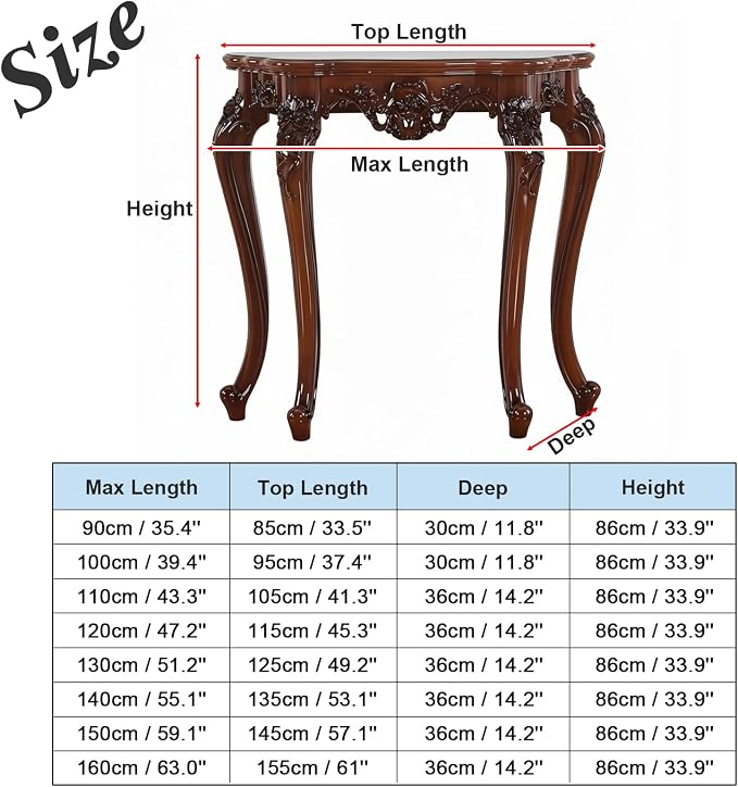Vintage French Console Table, Wood Entryway Table - Image 3