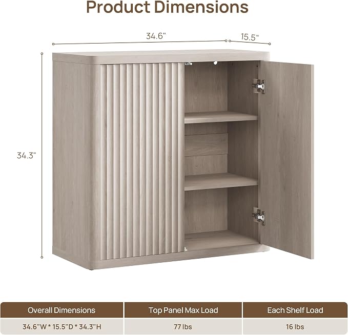 SICOTAS Buffet Cabinet with Storage 103.8" Sideboard Accent Modern Credenza - Image 2