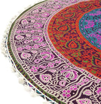 Mandala Floor Pillow Cover Meditation Cushion Seating Throw Hippie Round - Image 5