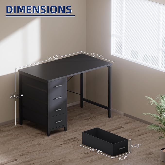 Pamray 32 Inch Computer Desk - Image 3