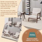 Mid-Century Accent Chair & Coffee Table Set, Vintage Style - Image 3