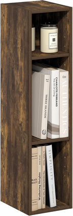 Furinno Fulda Book Shelf, 3-Tier Narrow Bookshelf, Bookcase - Image 4