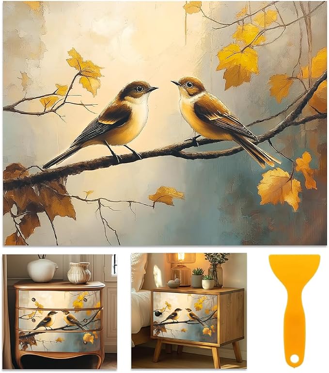 6 Sheets Birds Rub on Transfers by BEUNITONE