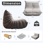 WHGBJA Memory Foam Bean Bag Chair - Image 2