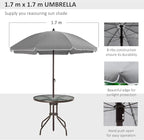 Outsunny 6 Piece Patio Dining Set - Image 5