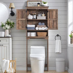 ACCOHOHO Over The Toilet Storage Cabinet, Farmhouse Bathroom Cabinet - Image 3
